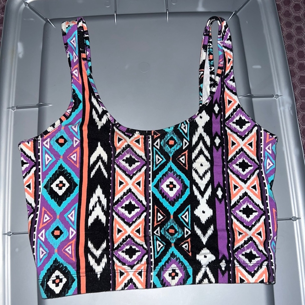 A forever 21 multicolor crop top
